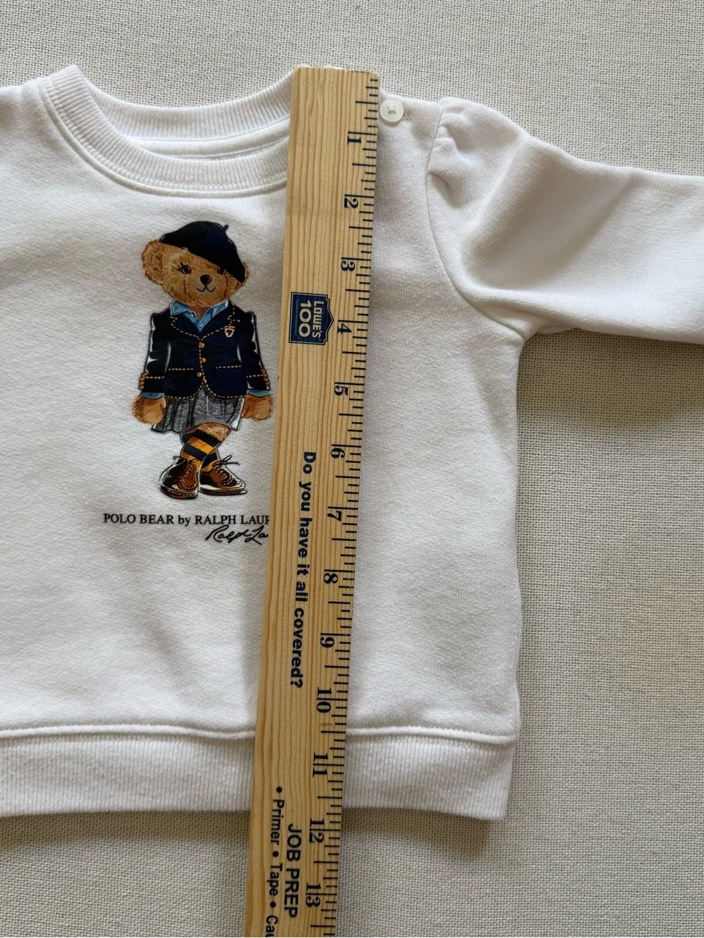 Ralph Lauren Polo Bear Fleece Sweatshirt Baby Girl